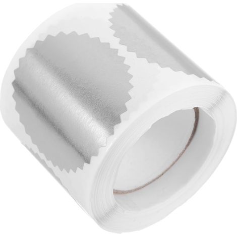 Silber 1 85 Zoll Selbstklebende Folienmedaillen Aufkleber