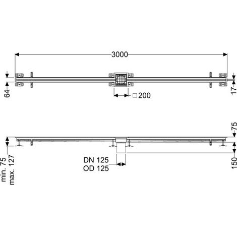 KESSEL 6102300 Caniveau fendu Ferrofix