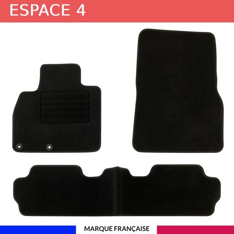 Tapis de voiture - Sur Mesure pour ESPACE 4 (2002 - 2015) - 3 pièces - Tapis de sol antidérapant pour automobile (1/4)