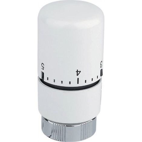 Tête thermostatique pour sèche-serviettes blanche - ATLANTIC - 850322