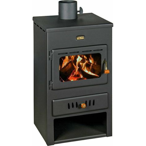 Prity – Poêle à bois avec chaudière intégrée – Puissance 8 kW – Efficacité 75-80% – Pour chauffage central – Dimensions 450x400x760 mm (1/4)