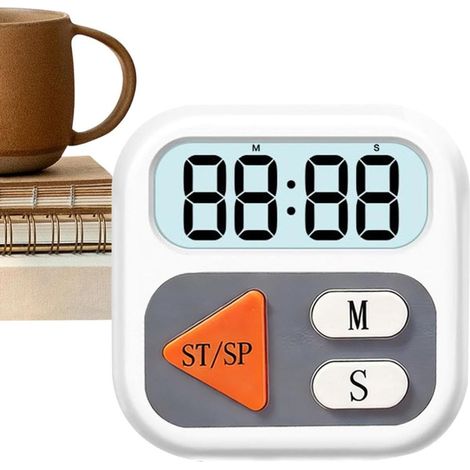 XMagnetic Digital Kitchen - Kitchen Timer Digital - LCD Display Quiet Clock Gadgets - Magnetic Egg Timer for Cooking Baking BBQ (1/5)