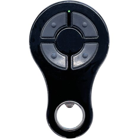 900SUB-44N Trasmettitore 4 canali, colore nero, copiatore codice fisso 433 MHz, resistente all'acqua