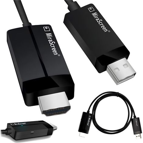 Cable WiFi MiraScreen CS1 2.4 DLNA para TV a HDMI AirPlay (1/5)