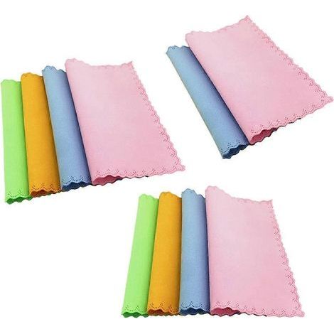 Set mit 10 Mikrofasertüchern zur Reinigung von Brillen, Kameraobjektiven und Mobiltelefonen (verschiedene Farben) – 18,00 x 15,00 x 0,20 cm (1/3)