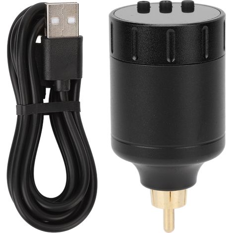 Alimentation pour Machine à Tatouage Sans Fil, Pénible à Tatouer avec Batterie Lithium 1500mAh, Connexion RCA, Tension Réglable (1/5)