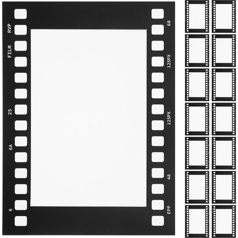 1 cadre photo rétro style bobine de film, 15 pièces, montage facile, (1/5)