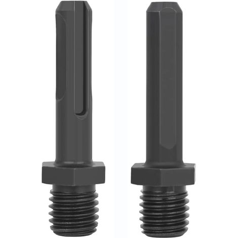 2 Pièces Adaptateurs sur SDS Plus/Triangle M14 Filetage Adaptador (1/4)