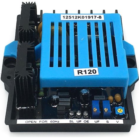 Régulateur de tension automatique AVR R120 avec réponse rapide aux changements de charge pour une sortie stable du générateur et des améliorations (1/5)