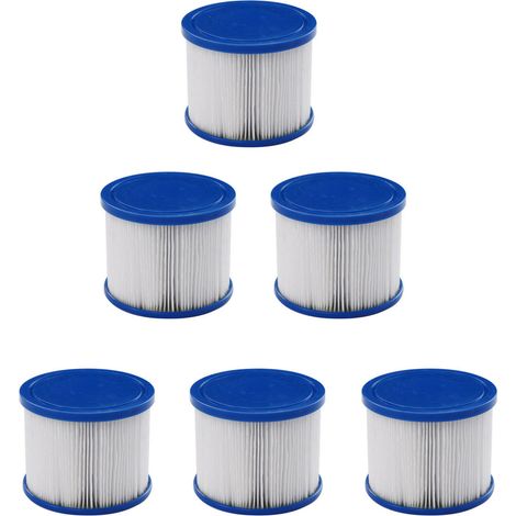 Filterkartusche, 6er-Pack Ersatzfilterkartuschen für aufblasbare Whirlpools (1/5)