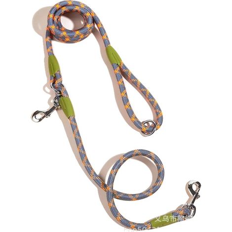 Correa para perros, diseño manos libres, material de nailon resistente, 1,0 cm 240 cm-b, naranja (1/2)