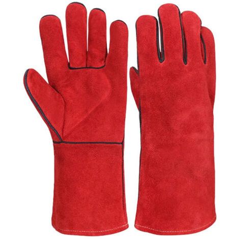 SABIR PAIRE DE GANT SOUDEUR CROUTE DE CUIR DOUBLÉ taille 35CM (1/2)