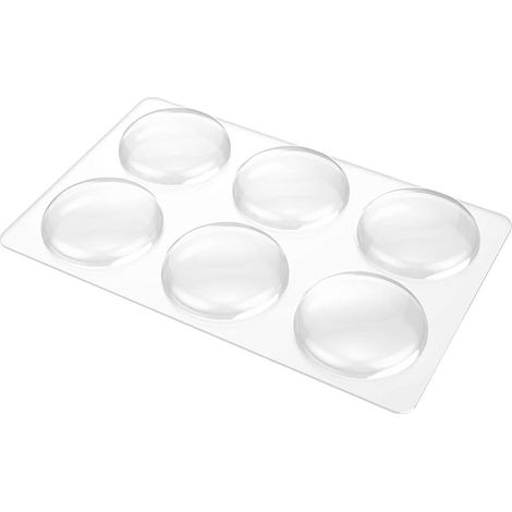 Patte De Protection Antichoc En Silicone - Pour Poignée De Porte Et Meuble - Autoadhésif Transparent - Réutilisable Et Silencieux - 6 Pièces (1/5)