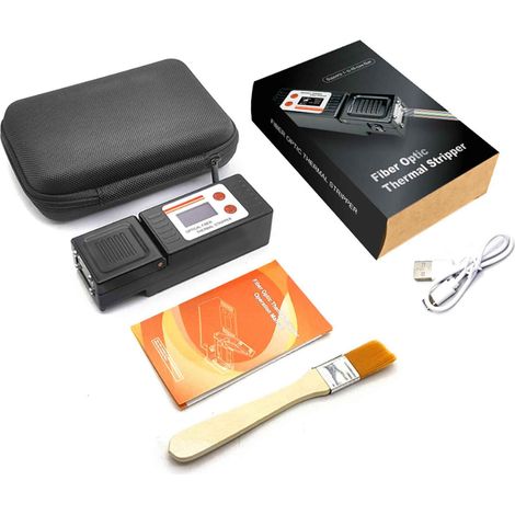Décapeur thermique portable pour fibre optique, outil dénudage à chaud avec écran LCD pour 48 cœurs