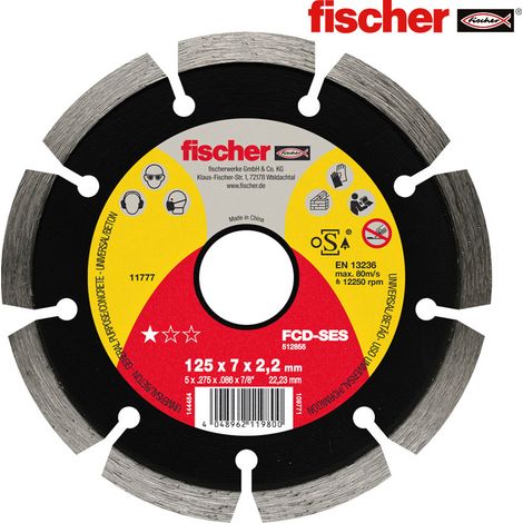 FISCHER FCD-SES Disco da taglio Ø115x2,0x22,23 per calcestruzzo 512853