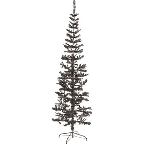Schmaler Weihnachtsbaum Schwarz 180 cm