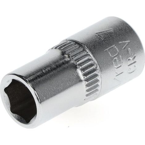 Gedore-red 1/4 Dados Acero Cromo 7 mm Plata (1/4)