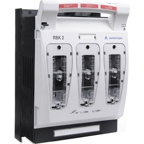 Interruptor seccionador con fusible, montaje en panel, terminales de cable: mo (1/4)