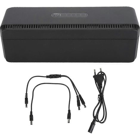 8800 mAh USV-Akku, PoE-Anschluss (15 V/24 V), USB-Ausgang (5 V/9 V/12 V), unterbrechungsfreie Stromversorgung, Mini-U-Gehäuse (1/4)