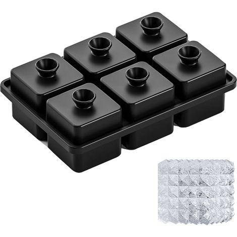 Moules à glaçons professionnels en forme de diamant, pour réaliser des sphères de glace cristallines. Moules en silicone pour cocktails et whiskies. (1/5)