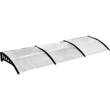Vordach para puerta 90 x 295 cm, policarbonato con protección UV (1/5)