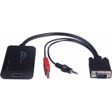 Convertidor VGA - HDMI MicroConnect con alimentación USB