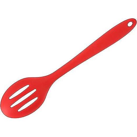 lot De 3 Cuillres De Cuisson En Silicone (rouge), Cuillres De Cuisson Rsistantes La Chaleur, Cuillres Remuer En Silicone Antiadhsives, Cuillres (1/5)