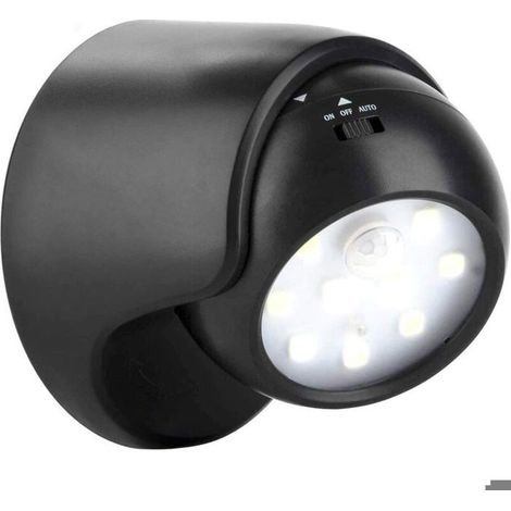 1 Applique murale, Détecteur de mouvement, 1000 lumens, LED rechargeable, Étanche, Porches et jardins