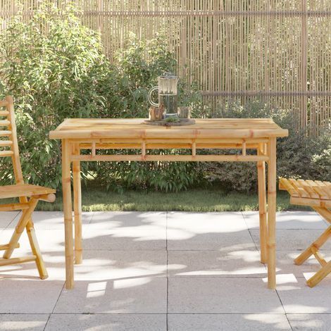 Garten-Esstisch 110x55x75 cm Bambus (1/5)