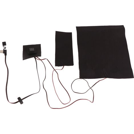 Bouillotte électrique 2-en-1 avec 3 niveaux de température réglable, étanche, USB, coussin chauffant pour veste et gilet (1/5)