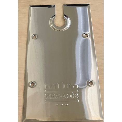 Plaque de recouvrement pour pivot de sol WA75930 TSA - inox poli - 309 x 180 mm - SEVAX