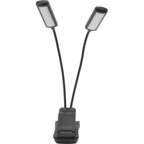 Wiederaufladbare LED-Leselampe mit Augenschutz, 360° drehbarem Schwanenhals und doppelter Beleuchtung zum Lernen und Campen (1/5)