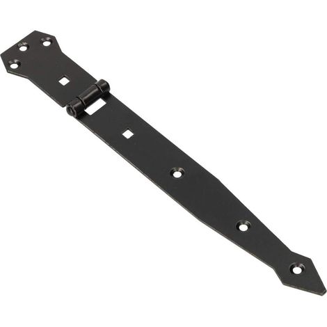 KOTARBAU Charnière de porte revêtue par pulvérisation - 250 mm - Noir (1/5)
