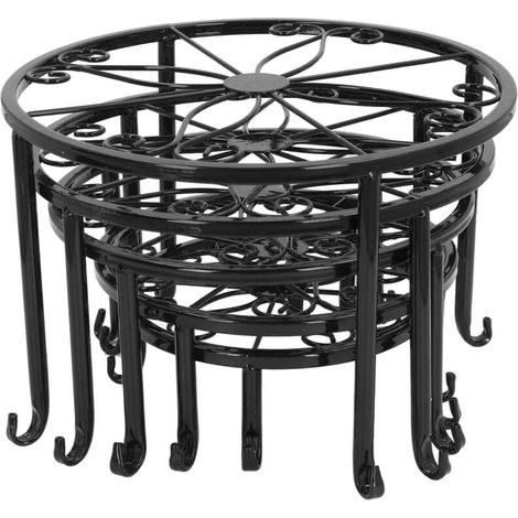 Support de plantes en métal, 5 pièces, décoratif innovant, robuste et Stable, supports de pots de fleurs d'intérieur et d'extérieur pour plusieurs Pots de plantes (1/5)
