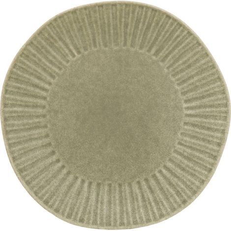 Lot de 6 Assiettes Plates "Nyero" 27cm Vert (1/4)