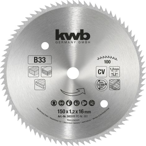 KWB Kreissägeblatt für Handkreissägen ø 150 mm - 583311 (1/3)
