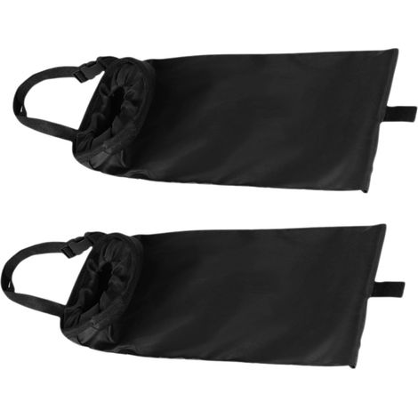 de 2 sacs poubelle suspendus en tissu Oxford noir
