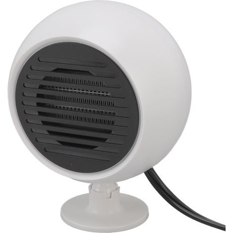 Chauffage de voiture à température constante, faible bruit, grand angle de vision (360°), ventilateur blanc 12 V (1/5)