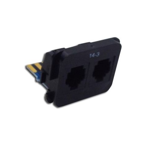 Prise VDI double 2 sorties RJ12 LEGRAND 051724 (1/2)