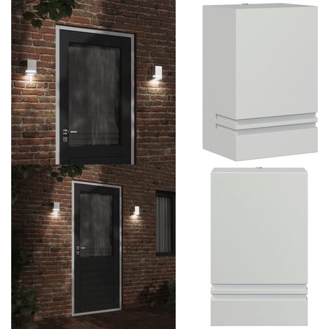Außenwandleuchte Silbern Edelstahl - Outdoor Wandleuchte - Edelstahl Wandleuchte - Gartenleuchte - LED Wandleuchte - Außeleuchte - Home & Living (1/5)