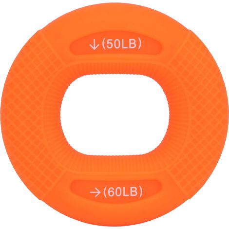 Renforceur de Prise Silicone Double Force 50-60lb - Orange pour Déstresser et Fortifier les Mains (1/5)