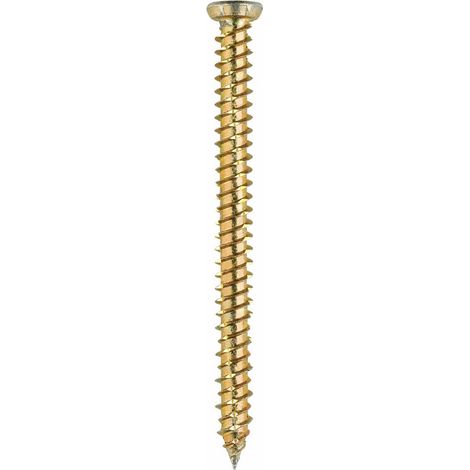 Boite de 100 - Vis à béton - Tête plate - Torx - Bichromatée 7,5 x 182 Ø6