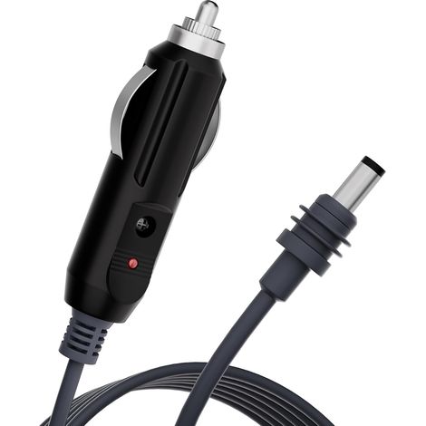 Adaptador para coche, cable de alimentación mini DC para conexión directa al cargador del encendedor (12V-24V), conector macho DC impermeable 3M para uso plug-and-play. (1/4)