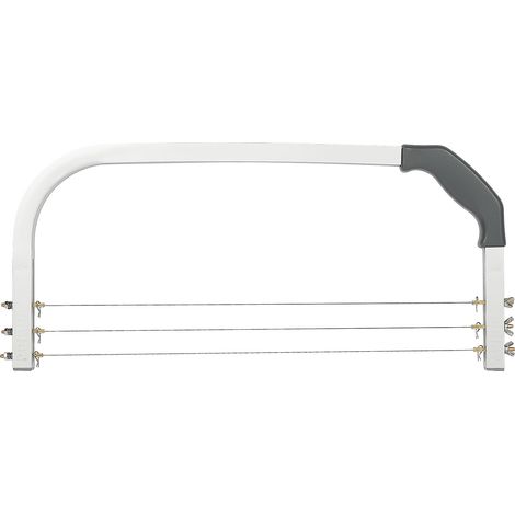 Niveleur de découpe à gâteau, trancheuse à 3 fils en acier inoxydable pour une coupe parfaite de gâteau, niveleur de gâteau, niveleur de fil de coupe réglable, pour gâteau d'anniversaire, outil de (1/5)