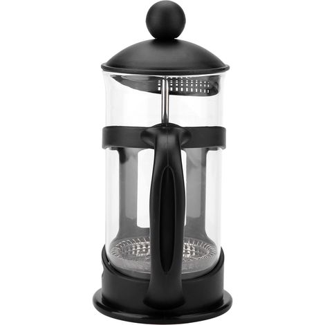 Kaffeebereiter mit Stempel aus Edelstahl und Glas, tragbare French Press für Kaffee und Tee, 600 ml, ideal für Büro und Zuhause. (1/5)