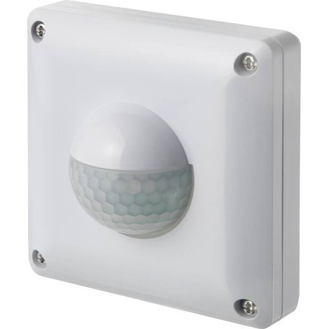 Sygonix SY-4755364 parete, Da incasso Rilevatore di movimento ad infrarossi passivo PIR 190 ° Triac Bianco IP65