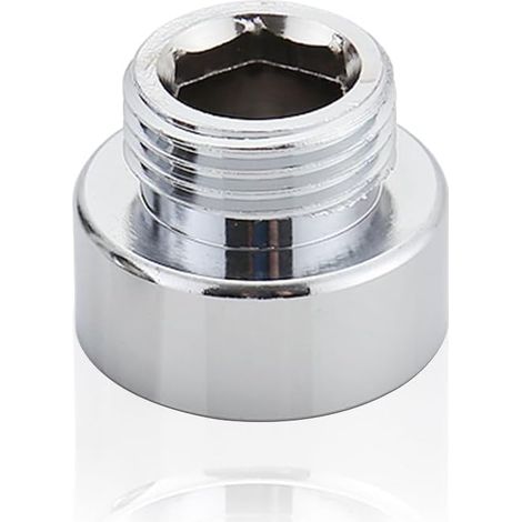réducteur de débit robinet de filetage intérieur 3/4" vers filetage extérieur 1/2", raccord gaine en cuivre, manchon adaptateur pour tuyau douche connecteur (1/5)