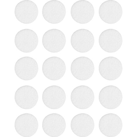 Patins en feutre blanc auto-adhésifs (lot de 20) FI 20 mm Vorstahl (1/5)
