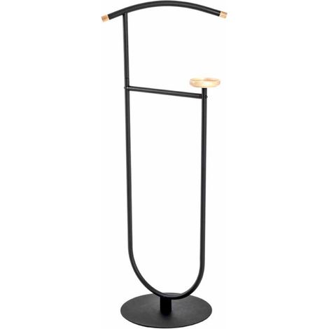 Valet de Chambre Design "Malia" 115cm Noir & Naturel (1/2)
