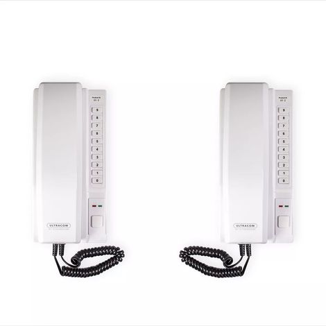 Interphone de bureau sans-fil 800 mètres - 2 Stations d'appel alimentées et/ou autonomes (1/5)